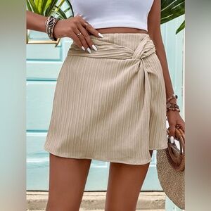 Twisted High Waist Skort